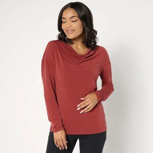 BEAUTIFUL by Lawrence Zarian Long Sleeve Cowl Neck Knit Top - Sz S a673997